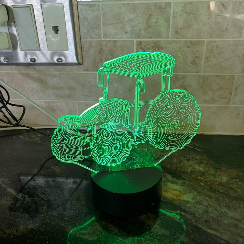 LED Colour Changing Tractor Night Light - Picture 1 of 6